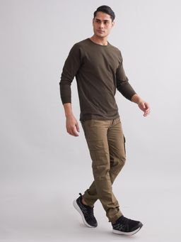 MountMiller - Men's Solid Full Sleeve Ripstop Tactical T-Shirt | Anti-Odor | Moisture-Wicking | UV Protective