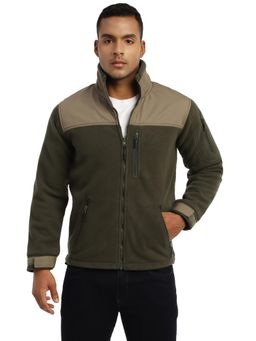 MountMiller - Men's Solid Ripstop Dual Superbond HLKN Fleece Tactical Hooded Jacket | Multi-Pocket