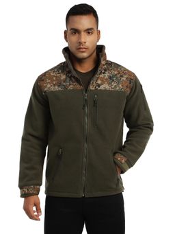 MountMiller - Men's Camouflage Ripstop Dual Superbond HLKN Fleece Tactical Hooded Jacket | Multi-Pocket