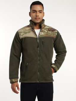 MountMiller - Men's Camouflage Ripstop Dual Superbond HLKN Fleece Tactical Hooded Jacket | Multi-Pocket