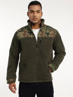 MountMiller - Men's Camouflage Ripstop Dual Superbond HLKN Fleece Tactical Hooded Jacket | Multi-Pocket