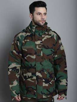 MountMiller - Men's Woodland Arctic Tactical: Water resistant, Multi pocket, adjustable hood, Cuffs Jacket