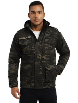 MountMiller - Men's Camouflage M65 Ripstop Field Hooded Tactical Jacket | Multi-Pocket | Abrasion-Resistant