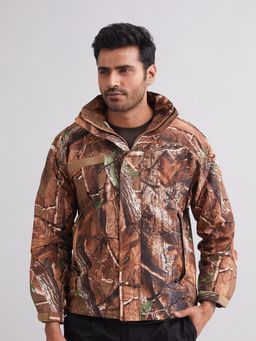 MountMiller - Men's Camouflage Airshell Hooded Tactical Wind Jacket | Water-Repellent, Multi-Pocket