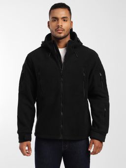 MountMiller - Men's Full Sleeve Hooded Neck Black 10 Zip Outpost Superbond Hoodie