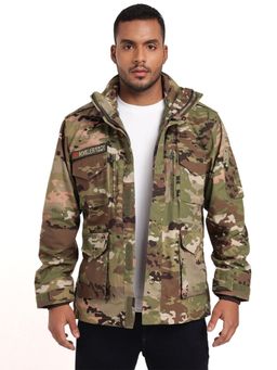 MountMiller - Men's Multicam 3 Layer Brigadier windproof, water resistant, adjustable hood Cuffs Jacket