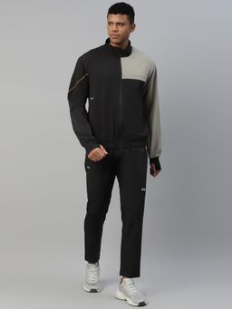 Dida - Black Trendy Regular Dry Fit Multi Purpose Outdoor Training Track Suit (Set of 2)