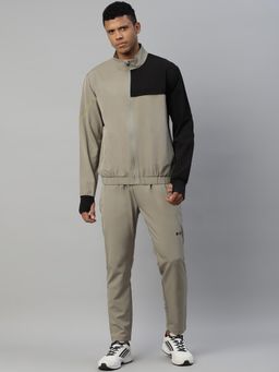 Dida - Beige Trendy Regular Dry Fit Multi Purpose Outdoor Training Track Suit (Set of 2)