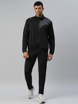 Dida - Black Trendy Durable Regular Dry Fit Multi Purpose Outdoor Track Suit (Set of 2)