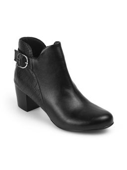 PEPPER - Block Heel Casual Boots Black