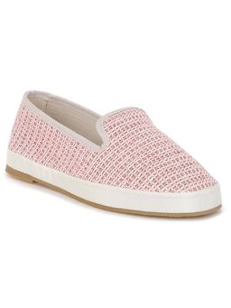 London Rag - Womens Round Toe Slip-On Loafers Pink
