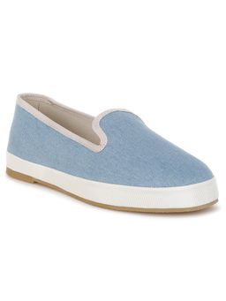 London Rag - Womens Denim Slip On Loafers Blue