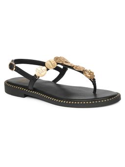 Viviblu - Black Leather Sandals