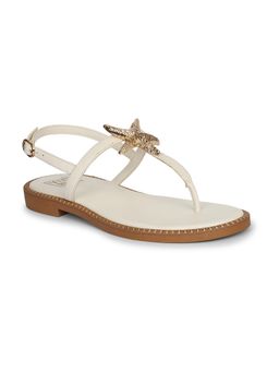 Viviblu - Off White Leather Sandals
