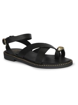 Viviblu - Black Leather Sandals