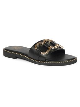 Viviblu - Black Leather Sandals