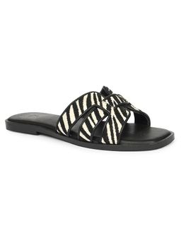 Viviblu - Black White Leather Flats