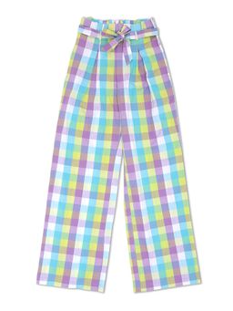 United Colors of Benetton - Girls Multi-color Checks Pants