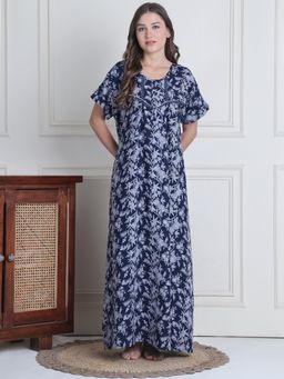 Secret Wish - Women Blue Floral Nighty