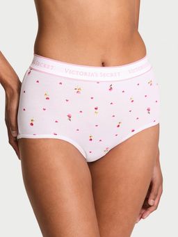 Victoria's Secret - White Logo Cotton Modern Brief Panty