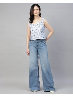 Sands of India - Schiffli Sweetheart Neck Top