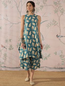 InWeave - Marin Teal Kurta with Palazzo