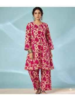 InWeave - Jam Pink Long Sleeve Co-Ord Set