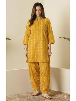 InWeave - Mustard Kanthaa Kurta with Pant