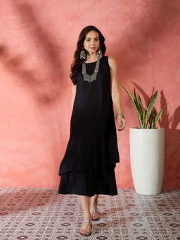 InWeave - Black Kurta with Palazzo