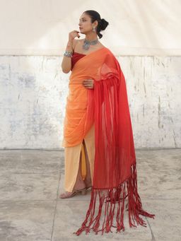 Save As - Beige Dusk To Dawn Pre Draped Saree without Blouse