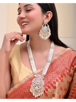 VOJ - Gold Plated Wedding Pearl Jewellery Set