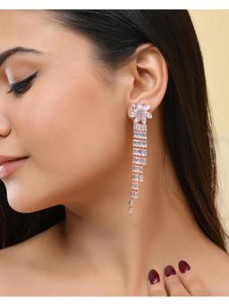 VOJ - Gold Plated Contemporary Drop Earrings