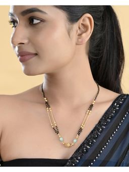 VOJ - Gold Plated Beads Studded Mangalsutra