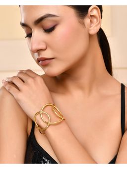VOJ - Gold Plated Classic Anti Tarnish Kada Bracelet