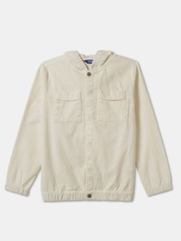R&B - Ivory Cotton Solid Jacket