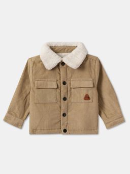 R&B - Beige Corduroy Embroidered Jacket