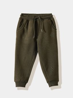 R&B - Olive Cotton Solid Joggers