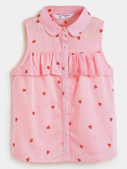 Campana - Pink Cotton Stripes Top