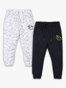 R&B - Multi-Color Cotton Graphic Joggers (Pack of 2)
