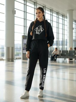 Sera - Women Regular Black Joggers