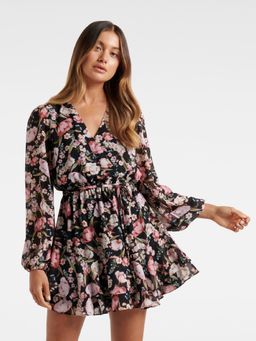 Forever New - Jasmine Skater Mini Dress Black