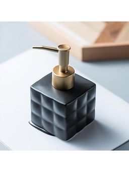 Kuber Industries - Liquid Soap, Handwash Soap, Soap Dispenser for Wash Basin | 220 ml | Black