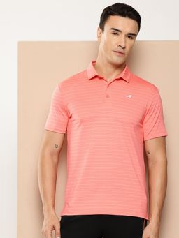 Alcis - Men Striped Golf Polo T-Shirt