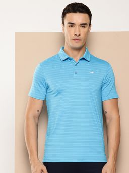 Alcis - Men Striped Golf Polo T-Shirt
