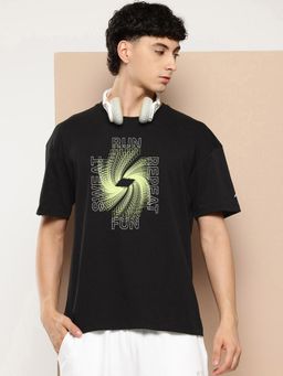 Alcis - Men Typography Printed Sports T-Shirt