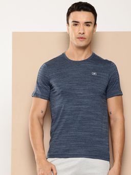 Alcis - Men Textured Slim Fit Sports T-Shirt