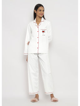 Shopbloom - You Recharge My Soul Long Sleeve Women's Shirt & Pyjama (Set of 2)