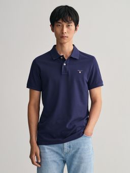 GANT - Men Navy Blue Original Pique Polo T-Shirt