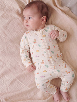 Oh My Bebe - Organic Cotton Pinata Print Baby Romper