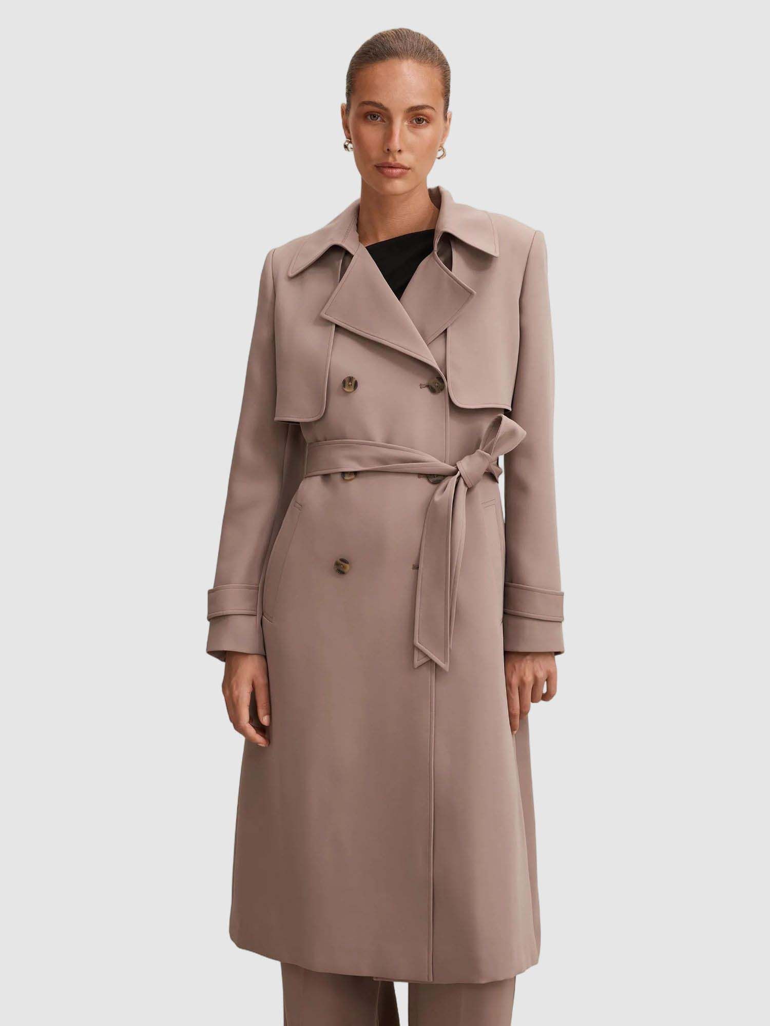 forever new Pink Delilah Soft Trench Coat with Belt-picture-29